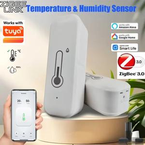 Tuya Zigbee 3.0 무선 온도 습도 센서 스마트 습도 감지기 APP 모니터 음성 제어 Alexa Google Assistant