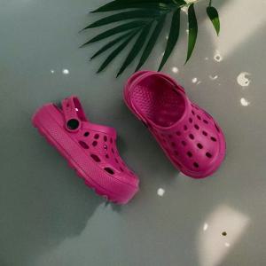 귀여운 소녀 비치 슈즈 가볍고 통기성 좋은 어린이 샌들 야외 학습용 신발 패셔너블한 심플 EVA 클로그 신발