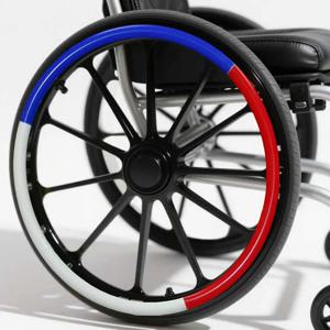 휠체어용 24인치 실리콘 논슬립 핸드림 커버 한 쌍, 무광 표면 자동차 핸들 감촉 재활용