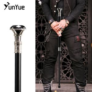 실버 블랙 다이아몬드 타입 워킹 케인 신사 우아한 패션 장식용 지팡이 빈티지 코스프레 크로시어 노브 셉터