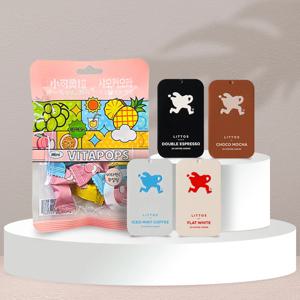 씹어먹는 커피 리토스 커피츄 15gX4통 + 무설탕 비타민C 샤오커오라 캔디 60gX2봉