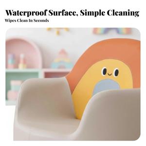 생물 모양의 폼 의자 사랑스러운 디자인의 플러시 생물 스토리타임 의자 가볍고 이동이 간편하며 유아에게 적합합니다