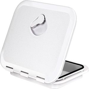 해양 갑판 출입구 10.63인치×14.76인치 흰색/검은색 직사각형 보트 해치 및 뚜껑, 보트 갑판 해치 뚜껑