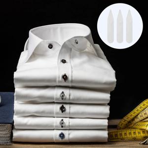 300Pcs 칼라 지지대 강화제 남성 여성을위한 투명 경량 애완 동물 소재 드레스 셔츠 칼라 모양 유지 정장