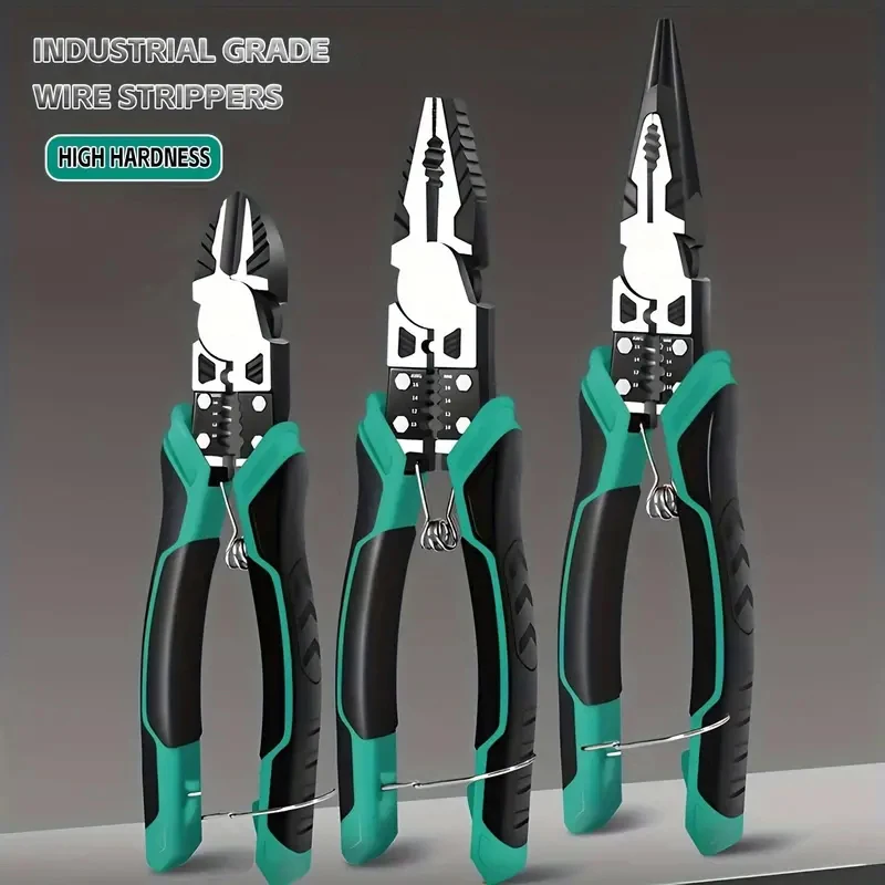 다기능 대각선 펜치 하드웨어 와이어 커터 전문 전기 기사 안티 슬립 내구성 범용 수리 도구 펜치