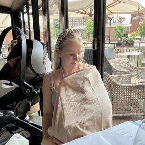 100% 코튼 어머니 나들이 모유 수유 커버 모슬린 아기 수유 간호 목도리 조정 가능한 개인 정보 보호 앞치마 유모차 담요