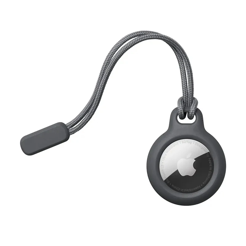 Airtags 추적 장치 커버 Anti Loss Dog Tracker Locator Airtags Apple Air Tag 케이스 용 액체 실리콘 휴대용 키 체인