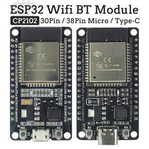 ESP32 개발 보드 2.4G WIFI 블루투스 모듈 30Pin 38Pin CP2102 마이크로 Type-C 초저전력 소비 듀얼 코어 ESP-32