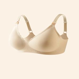 전면 오픈 간호 브래지어 출산 젤리 젤 레이저 절단 원활한 속옷 임신 한 여성을위한 울트라 얇은 모유 수유 브래지어