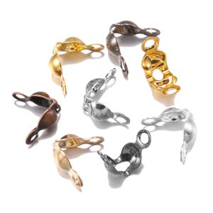 100-200pcs 커넥터 걸쇠 피팅 4*7mm 볼 체인 Calotte 끝 크림프 비즈 커넥터 구성 요소 DIY 쥬얼리 Supplie 만들기