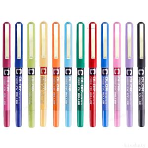 7pcs 정밀 롤러 볼 펜, 0.28/0.38/0.5mm 엑스트라 파인 펜촉 액체 잉크 볼펜, 학교 사무실 문구 쓰기 용