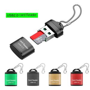 USB 2.0 SD TF 카드 판독기 휴대용 미니 휴대 전화 SIM 메모리 컴퓨터 노트북 노트북 플래시 드라이브 용 고속 어댑터