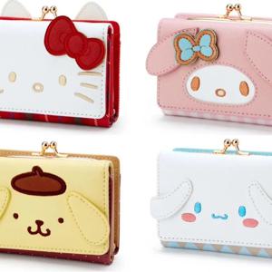 새로운 산리오 헬로 키티 만화 귀여운 지갑 새로운 여성 지갑 핑크 일본 소녀 하트 옥 Guigou 짧은 잠금 지갑 카드 가방