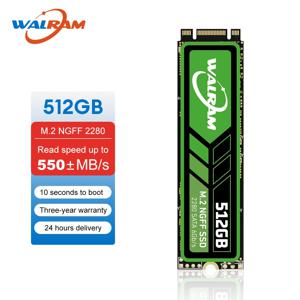 WALRAM M.2 NGFF SATA SSD 128GB 256GB 512GB 1TB NGFF 2280 내부 M2 솔리드 스테이트 드라이브 HDD 1 테라바이트 하드 디스크 (PC 데스크탑 노트북 용)