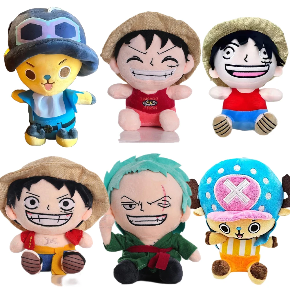 뜨거운 일본 애니메이션 원피스 플러시 장난감 만화 그림 Luffy Chopper Ace Roronoa Zoro 귀여운 인형 인형 어린이 크리스마스 선물!