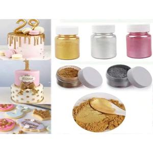 15gGold 파우더 무스 케이크 마카롱 초콜릿 장식용 글리터 파우더Pearl Powder BakingHalloween Christmas