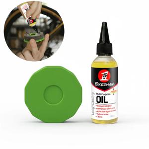 자전거 체인 윤활 키트 – MTB 도로 및 산악 자전거용 100ml 자전거 체인 윤활제가 포함된 체인 오일러 롤러 도구