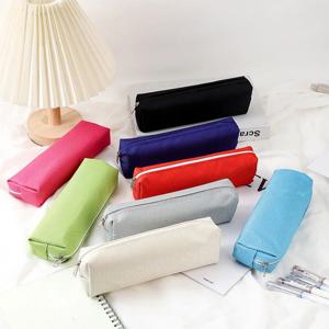 1pc 간단한 필통, 휴대용 필통 - 사무실, 학교, 청소년, 소녀, 소년, 남성 및 여성에게 적합합니다!
