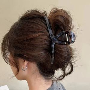 플라스틱 투명 대형 머리 발톱 패션 숙녀 헤어 클립 여성 헤어 액세서리 모자를 쓰고 있죠 포니 테일 머리핀 모자를 쓰고 있죠