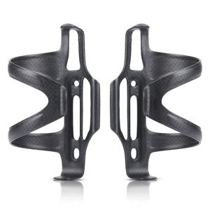 HUALONG 탄소 측면 하중 자전거 물병 케이지 산악 도로 자전거 물병 홀더, 매트 블랙, 무게(22±2g)