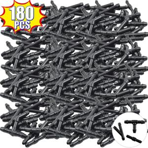 18-180PCS 자동차 와이퍼 스프레이 파이프 조인트 T Y I 유형 앞 유리 와셔 파이프 노즐 와이퍼 청소 물 호스 튜브 자동차 액세서리