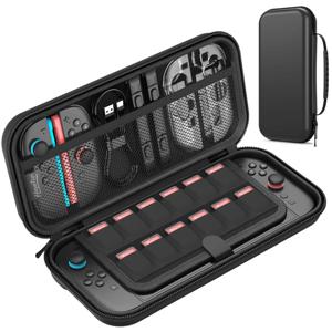 스위치 2용 휴대용 케이스, 대용량 저장 장치가 있는 휴대용 방수 여행용 가방, 스위치 콘솔 액세서리 보호