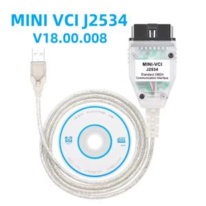 Toyota J2534 V18.00.008 용 미니 Vci Toyota 용 obd2 자동차 진단 케이블 ft232rq tis techstream mini-vci j2534