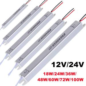 DC12V/24V 초박형 스위칭 전원 AC 220V LED 드라이버 전원 공급 장치 LED 스트립에 대 한 조명 변압기 24W 36W 48W 60W 72W 100W