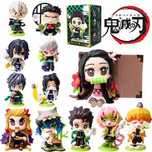 귀멸의 칼날 카마도 탄지로 네즈코 애니메이션 피규어 블라인드 박스 크리에이티브 개성있는 스태츄 모델 장식품 서프라이즈 선물 상자