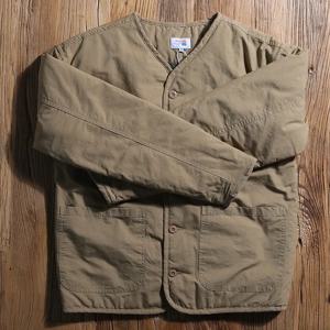 레트로 M65 남성 작업복 재킷 퀼트 보온 안감 칼라리스 코트 청년 패션 겨울 아우터 스탠다드 핏 긴팔