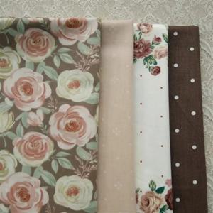 160x50cm 초콜릿 로즈 트윌 순면 원단 아동복 드레스 및 서양 의류 원단