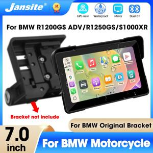 Jansite 7 인치 BMW 오토바이 Carplay GPS 네비게이션 무선 안드로이드 자동 듀얼 BT BMW R1200GS ADV/R1250GS ADV/S1000XR