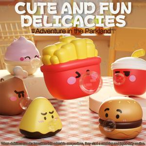 HYES 스트레스 해소 장난감 만화 음식 팝 버블 스퀴즈 장난감 불안 완화 버블 장난감 남아 여아 어린이 성인용 선물