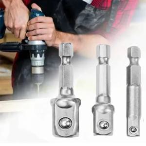 크롬 바나듐 스틸 소켓 어댑터 세트 EX 샹크에서 1/4인치, 3/8인치, 1/2인치로 확장 드릴 비트 헥스 비트 세트 전동 공구