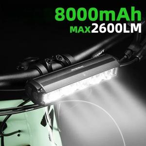 오프바운드 전동 스쿠터용 자전거 사이클링 램프 전면 LED 라이트 2000mAh 4000mAh 방수 플래시라이트 USB 충전