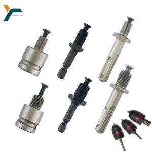 드릴 척 퀵 체인지 어댑터 1/2-20UNF 3/8-24UNF 나사 임팩트 렌치 변환 SDS-Plus 육각 소켓 사각형 암 어댑터