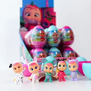 크라이베이비 시리즈 다시 울기 시작하는 피규어 트렌디 블라인드 박스 비닐 얼굴 인형 장난감 크라이베이비 동물 펜던트 인형 가방 장식 키체인 선물