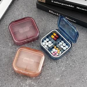 일주일, 아침, 점심, 밤을 위한 휴대용 대형 약 상자, 방습, 밀봉, 약용 절묘한 포장 및