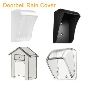 무선 초인종 레인 커버 투명 플라스틱 초인종 버튼 보호기, 쉬운 설치 가정용 실외 초인종 액세서리