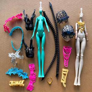 몬스터 인형 검은 옷 꼬리 장식 인형 액세서리 독특한 인형 목걸이 모자 벨트 부품