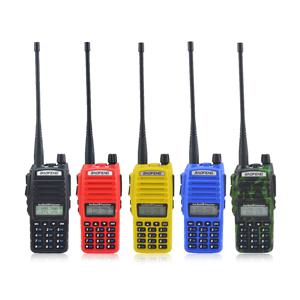 Baofeng UV-82 워키토키, UHF 400-520MHz, VHF 136-174MHz, 5W 듀얼 밴드 듀얼 PTT 스위치, FM 휴대용 양방향 라디오, 헤드셋 포함