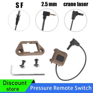 WADSN 전술 압력 원격 스위치, 이중 기능, 테일 모드 버튼 크레인 플러그 PEQ15 DBAL A2 레이저 AR15 에어소프트 M600 플래시라이트
