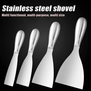 프리미엄 광택 올스테인리스 스틸 스크레이퍼 도구, 드라이월 마감용, 전문가급 페인트 긁기용 퍼티 블레이드