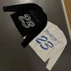 2000년대 심플 패션 가을 긴팔 록 여성 상의 하라주쿠 스트리트웨어 힙합 레터 프린팅 라운드넥 오버사이즈 티셔츠