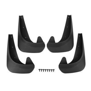 4개 세트 범용 자동차 머드 플랩 머드가드 세트 앞뒤 방수 가드 자동차 픽업 트럭 SUV용 블랙