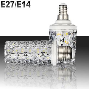 LED 콘 라이트 전구 E27 E14 30W 40W AC 220V 240V 5730 SMD LED 크리스탈 램프 360도 빔 각도 할로겐 샹들리에 라이트 대체