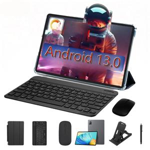 새로운 구글 패드 10.1인치 안드로이드 태블릿 옥타코어 8GB 램 256GB 롬 듀얼심 네트워크 4G LTE 5G 태블릿 PC 8000mAh 키보드 케이스 포함