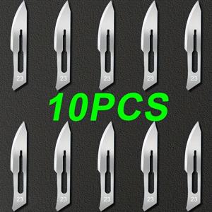 10개 세트, 산업용 등급 23 #   탄소강 칼날, 일상적인 종이 절단, DIY 조각 |   정밀 절단