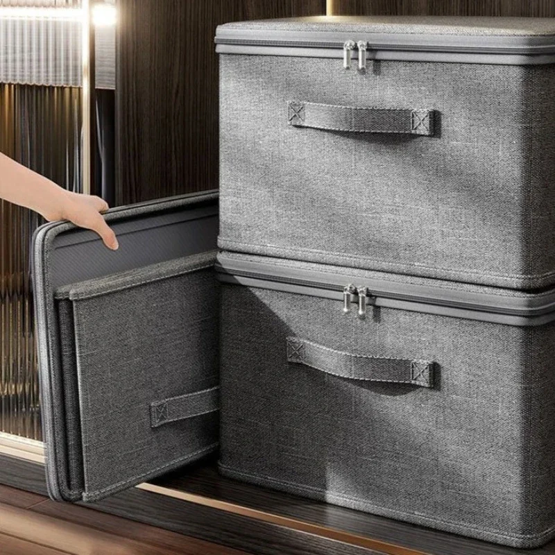 3/1개 접이식 수납 상자 휴대용 패브릭 정리함 바퀴가 달린 접이식 옷 수납 컨테이너 가정용 정리함