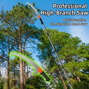 확장형 이중 훅 공중톱, 다기능 정원 가지치기 톱, 텔레스코픽 과일나무 가지치기 톱, 정원 가지치기 도구